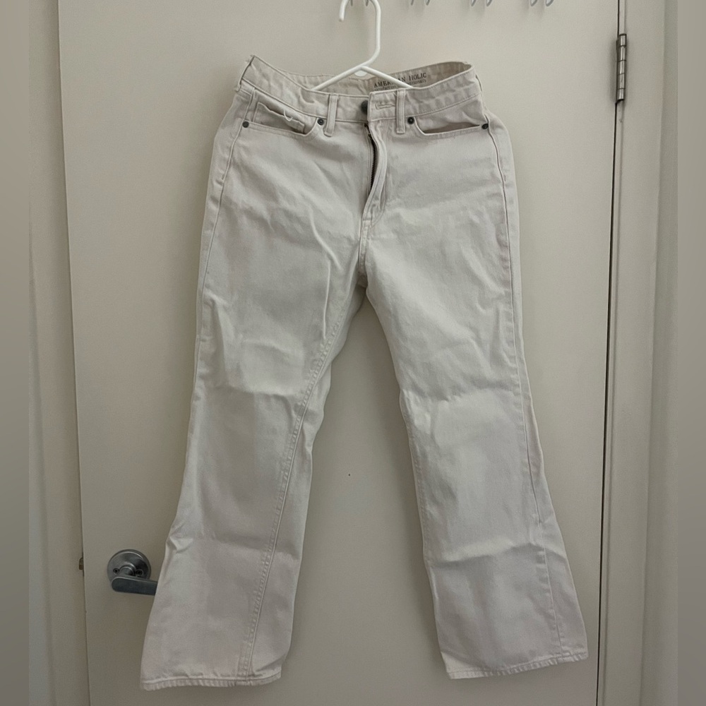 Bone white jeans